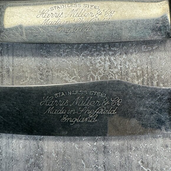 Harris Miller & Co Sheffield Cutlery Faux Bone Knive England Firth Stainless - Picture 2 of 6